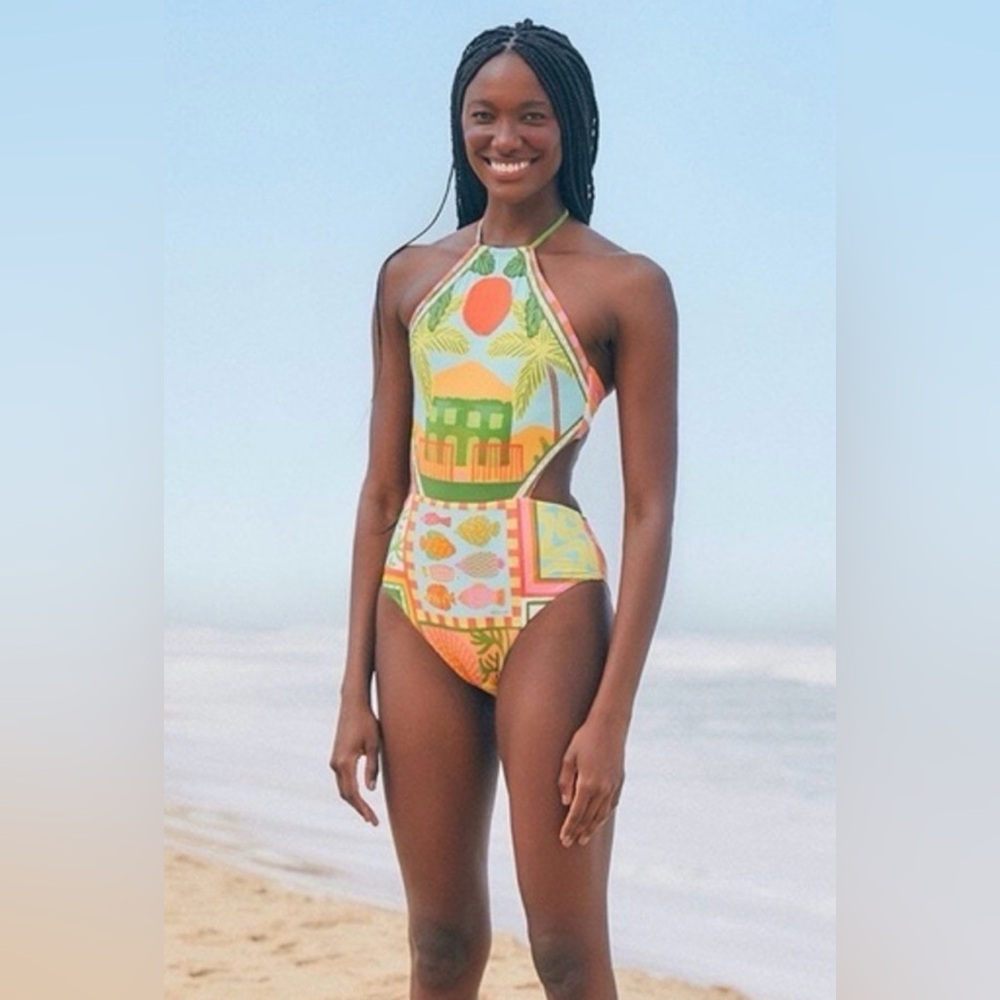 FARM Rio Vibrant Multicolor One-Piece - Picture 2 of 10